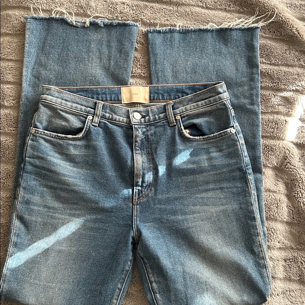 CQY medium blue relaxed denim jeans